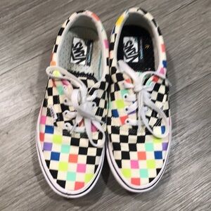 Vans Moma “Museum of Modern Art” UA ComfyCush Era x Rainbow Check Lace Sneakers